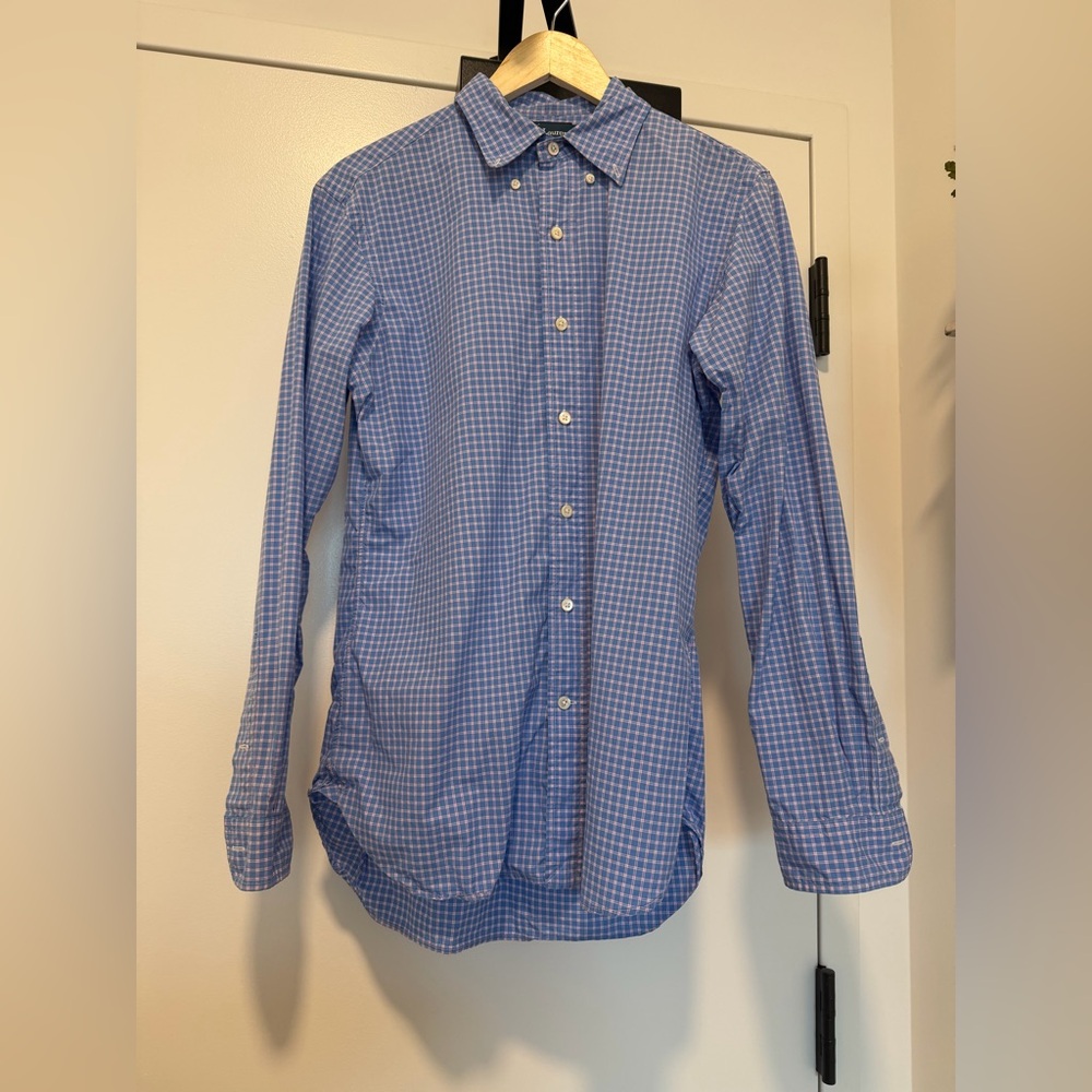 Ralph Lauren Blue, White & Pink Plaid Shirt